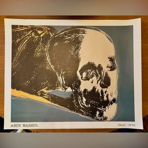 COPY - COPY - COPY - Andy Warhol Poster “Skull”